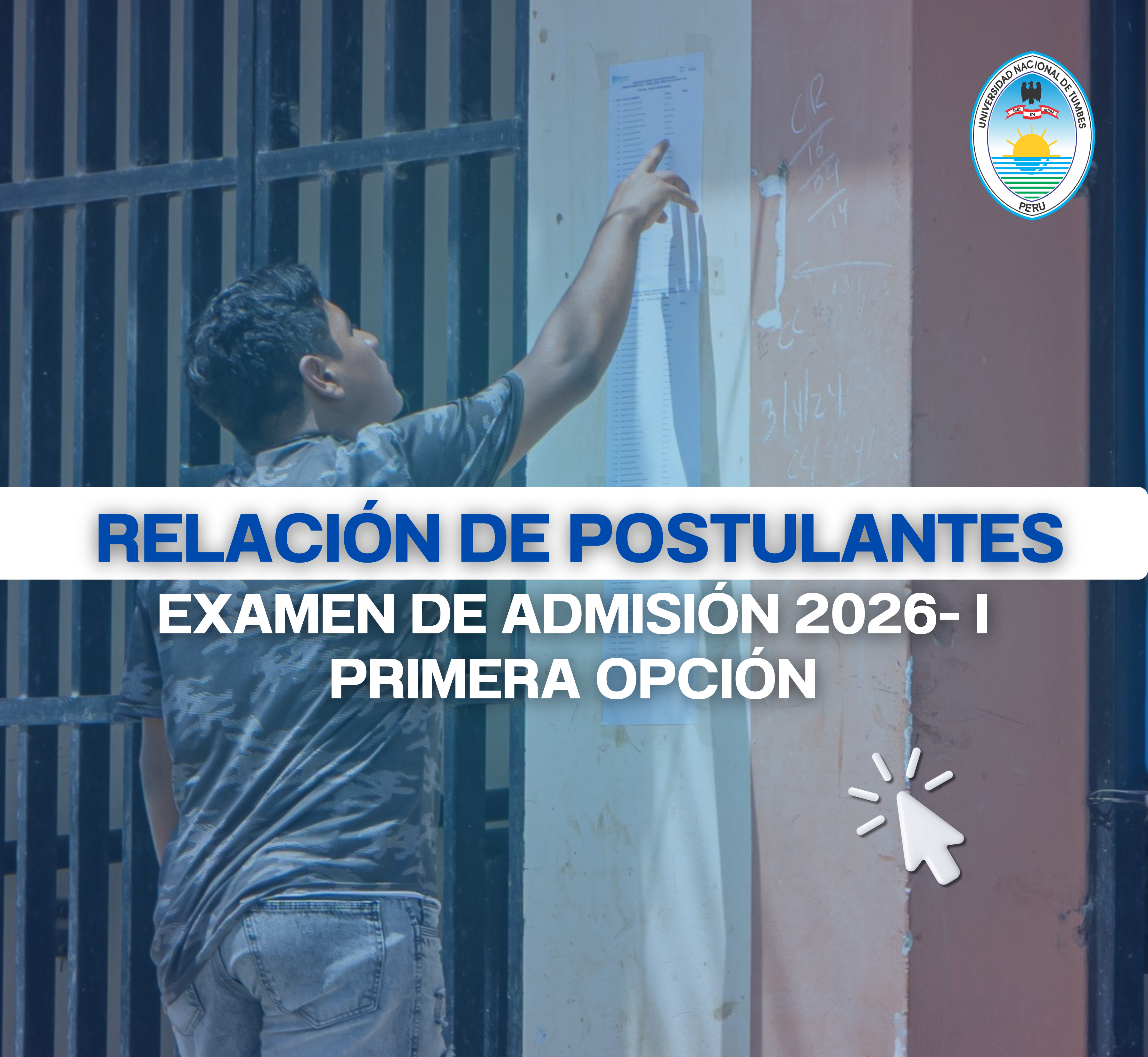 RELACIÓN DE POSTULANTES EXAMEN DE ADMISIÓN 2026- I  PRIMERA OPCIÓN 