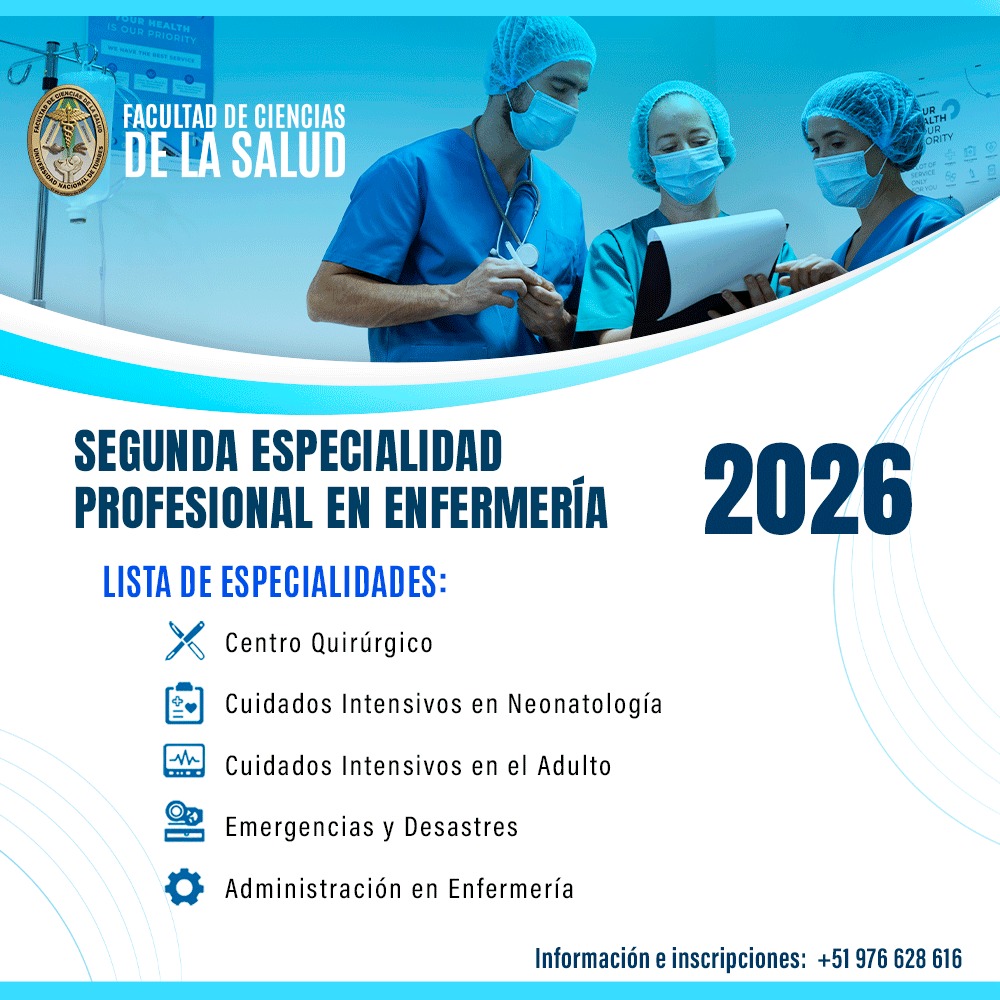 SEGUNDA ESPECIALIDAD PROFESIONAL EN ENFERMERÍA 