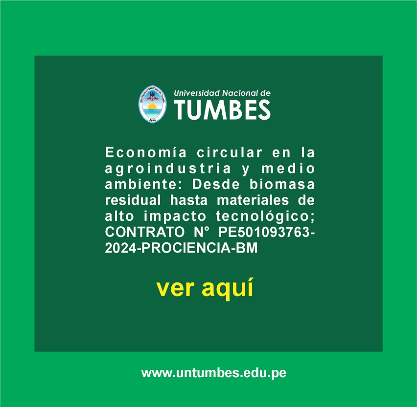 Economía circular en la agroindustria y medio ambiente: Desde biomasa residual hasta materiales de alto impacto tecnológico; CONTRATO N° PE501093763-2024-PROCIENCIA-BM