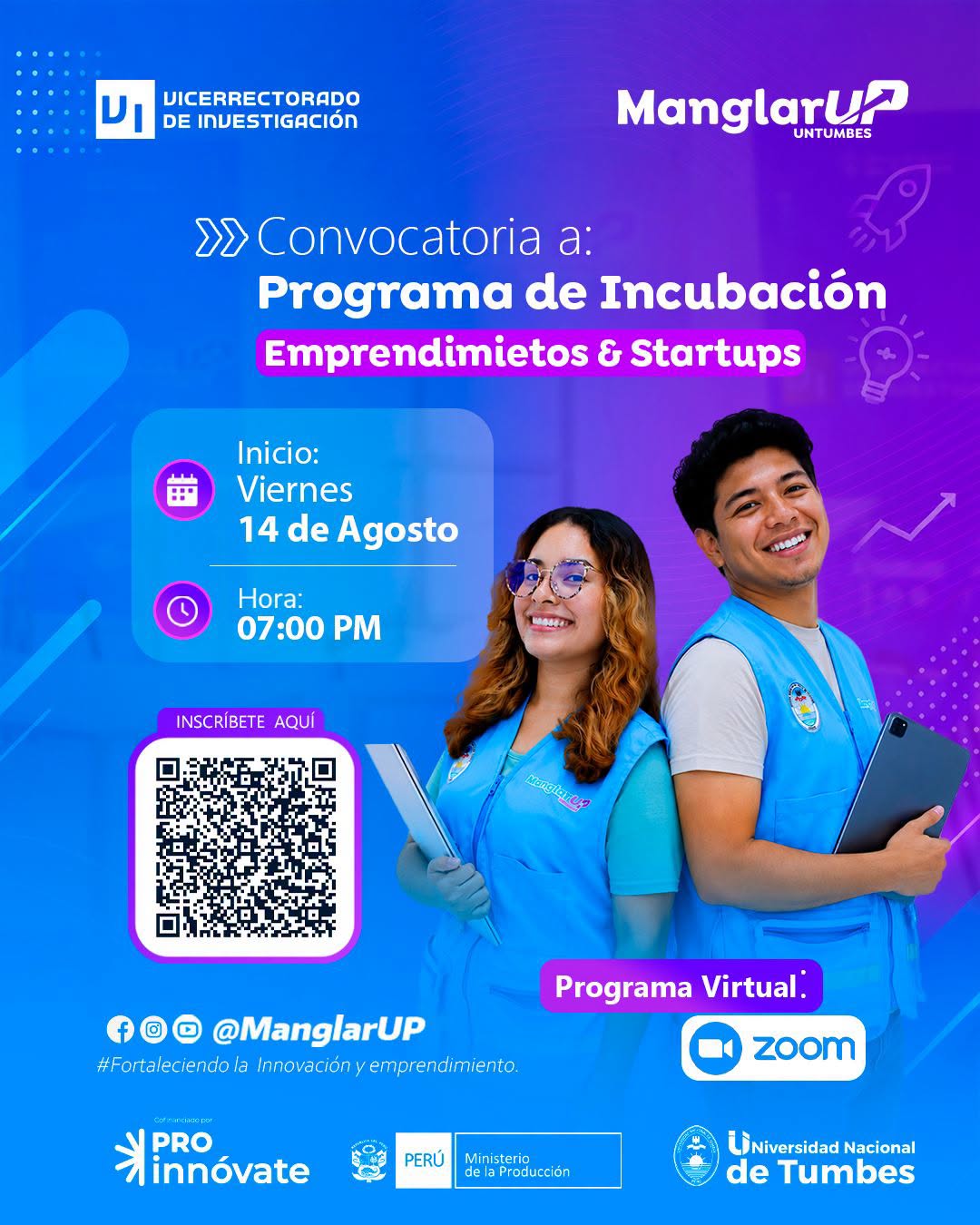 PROGRAMA DE INCUBACIÓN: EMPRENDIMIENTOS Y STARTUPS 